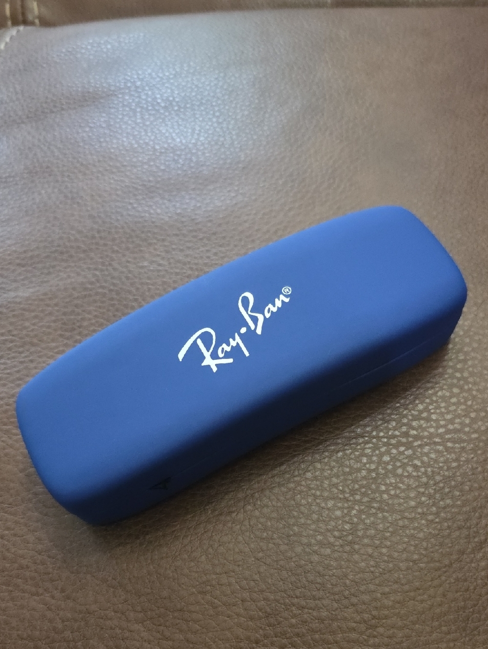 Ray-Ban Blue Protective Sunglasses Case with White Logo